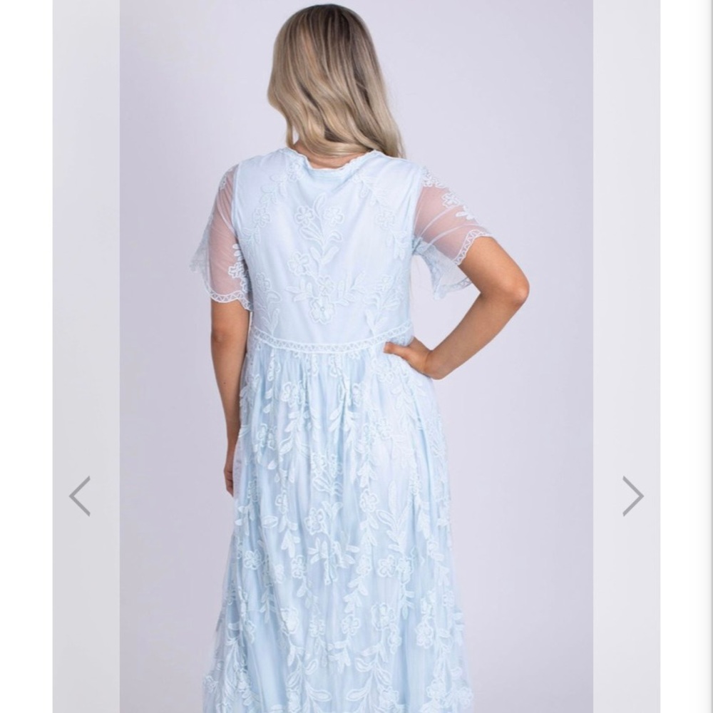 Light Blue Maxi Dress - Picture 4 of 8